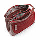 Order Women's leather Valerie bag (Bordeaux). Russian leather Guild. Livemaster. . Crossbody bag Фото №3