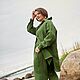 Льняной костюм тройка с брюками рубашкой и кардиганом Королевский Пион. Костюмы. Александра Майская. Ярмарка Мастеров.  Фото №14