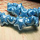 Ceramic beads Blue star 19h10 mm. Beads1. Elena (luxury-fittings). Online shopping on My Livemaster.  Фото №2