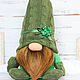 Заказать Гном с клевером. Cute Gnome. Ярмарка Мастеров. . Интерьерная кукла Фото №3