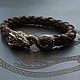 Bracelet braided: leather bracelet Dragon. Braided bracelet. Mint Tiger (MintTiger). My Livemaster. Фото №5