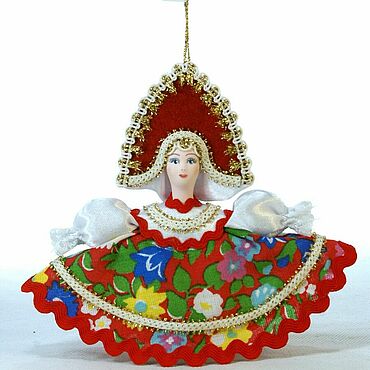 Куклы и игрушки ручной работы. Ярмарка Мастеров - ручная работа Кукла-подвеска Плясунья. Handmade.