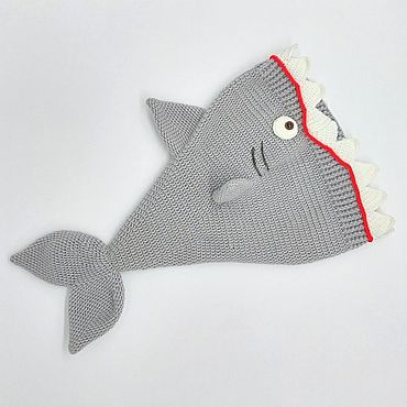 Одежда детская ручной работы. Ярмарка Мастеров - ручная работа Шапка Акула. Handmade.