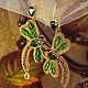 Earrings Dragonflies. Green earrings. Luxury earrings. Earrings. LADY-LIZA jewelry shop. My Livemaster. Фото №6