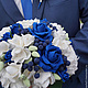 Bouquet of roses, freesia and blueberries, Wedding bouquets, Smolensk,  Фото №1