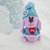 Куклы и игрушки handmade. Livemaster - original item Bunny knitted pink. Handmade.
