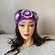 Headbands knitted on the head with a flower. Bandage. vyazanaya6tu4ka. My Livemaster. Фото №4