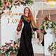 Платье в отделке А-ля Русс в макси длине. Платья. Август ван дер Вальс. Ярмарка Мастеров.  Фото №5