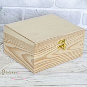 Материалы для творчества handmade. Livemaster - original item Jewelry box wooden jewelry box blank decoupage box made of pine. Handmade.
