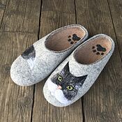Обувь ручной работы handmade. Livemaster - original item Felted Slippers 