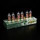 Nixie clock из мрамора «Молочная мята" ИН-14. Часы ламповые. Андрей (tube-time). Интернет-магазин Ярмарка Мастеров.  Фото №2