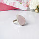 Order Silver ring with rose quartz. Zoloto Master. Livemaster. . Rings Фото №3
