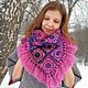 Copy of Cristmas gift scarf for women winter shawl oversized scarf. Wraps. Подарки на 8 Марта от 'Azhurles'. My Livemaster. Фото №5