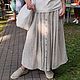 Miroslav's linen skirt on a yoke with buttons and pockets is long. Skirts. CreativChik by Anna Krapivina (Creativchik). Online shopping on My Livemaster.  Фото №2