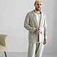 Men's suit: three-piece suit for men made of linen. Mens suit. viax. Online shopping on My Livemaster.  Фото №2