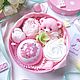 Набор мыла "Мишка в розовом". Наборы косметики. Елена Глинская (bellavita_soap). Интернет-магазин Ярмарка Мастеров.  Фото №2