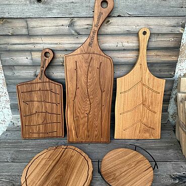 Посуда ручной работы. Ярмарка Мастеров - ручная работа Большая доска для подачи из дуба. Handmade.