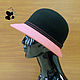 Elegant felt two-tone hat with wide brim. Hats1. Mishan (mishan). My Livemaster. Фото №5