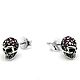 Серьги серебряные Bright Small Skulls JE40-07, Серьги-пусеты, Москва,  Фото №1