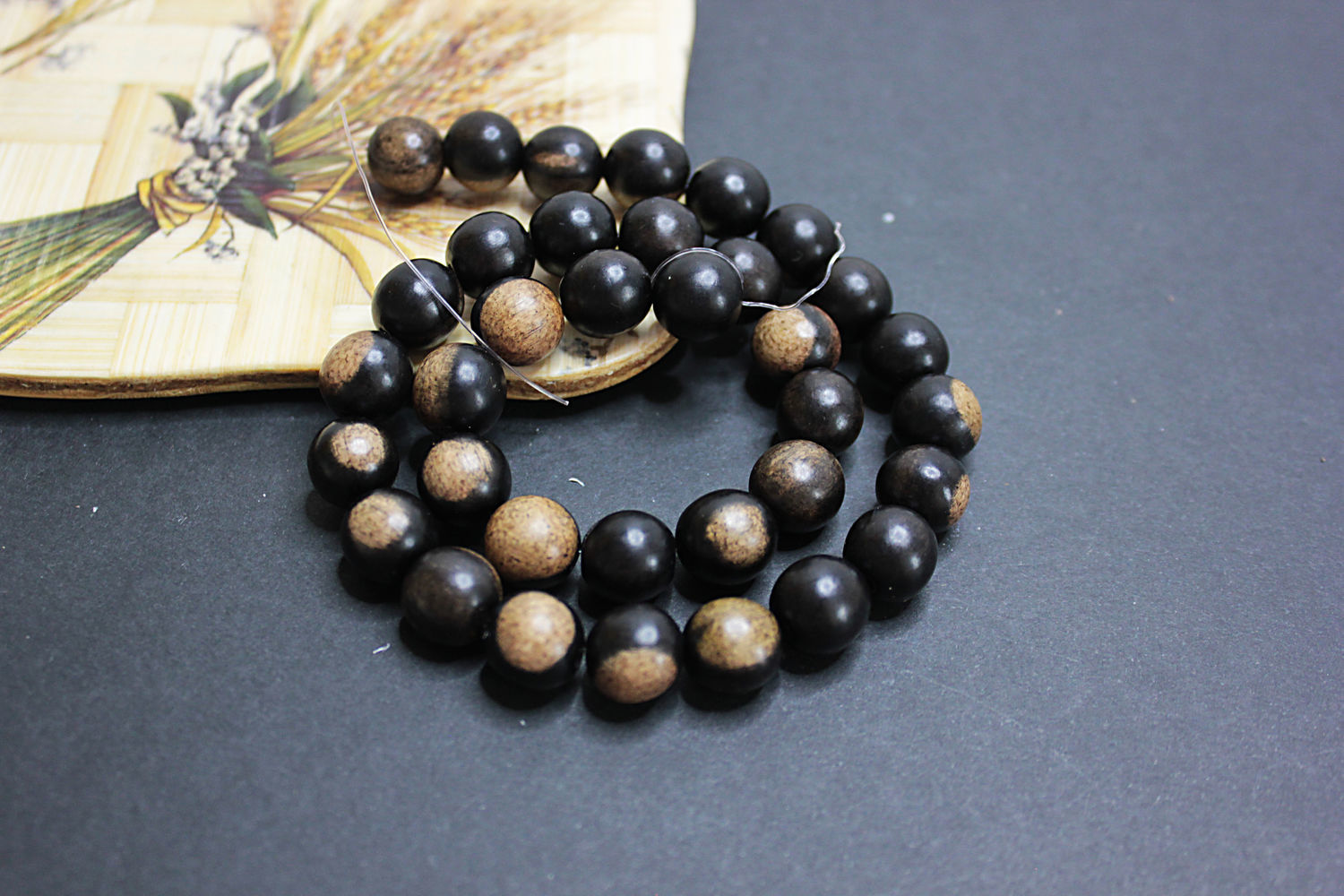 Black Ebony Camagong beads (Diospyros Blancoi) 12mm, Beads1, Bryansk,  Фото №1
