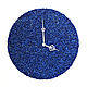 Настенные часы Синий камень бесшумные. Часы классические. Irina Christmas Decor. Ярмарка Мастеров.  Фото №5