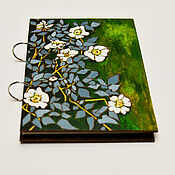 Канцелярские товары handmade. Livemaster - original item Sketchpad A5 "Van Gogh. Wild roses". Handmade.