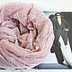 Handkerchief square pink ' Monogram luxury'. Shawls. Platkoffcom. My Livemaster. Фото №4