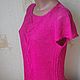 linen blouse 'Pink fuchsia'. Sweater Jackets. nadyanitka. Online shopping on My Livemaster.  Фото №2