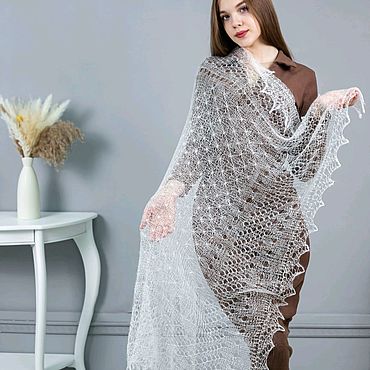 Ярмарка Мастеров - ручная работа Паутинка пуховая "Искорка". Handmade.