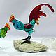 Interior figurine made of colored glass Rooster E. Figurine. In Glass. Online shopping on My Livemaster.  Фото №2