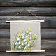  Mood-spring!! Linen panel-scroll Painting. Panels. Natali Migurskaya. Online shopping on My Livemaster.  Фото №2