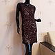Knit dress in dark chocolate, Dresses, Orel,  Фото №1