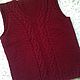 Knitted vest 'School' handmade. Vests. hand knitting from Galina Akhmedova. My Livemaster. Фото №5