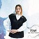 Ажурный жилет из черного хлопка. Жилеты. KUTAFE. Интернет-магазин Ярмарка Мастеров.  Фото №2