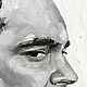 Order  Quentin Tarantino oil portrait on canvas 20h20cm. myfoxyart (MyFoxyArt). Livemaster. . Pictures Фото №3
