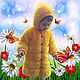 Fluffy coat for girls at the height of 80-86cm. Childrens outerwears. Yuliya Reznitskaya. Интернет-магазин Ярмарка Мастеров.  Фото №2