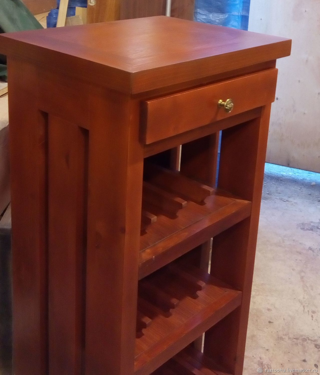 Тумба стеллаж Эко для вина в интернет-магазине Ярмарка Мастеров по цене ...