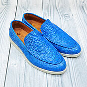 Обувь ручной работы handmade. Livemaster - original item Men`s loafers made of genuine crocodile leather, premium model!. Handmade.