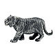 Тигр статуэтка для интерьера сувенир фигурка из пьютера, Статуэтки, Москва,  Фото №1