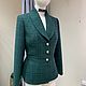 Заказать Жакет ILLI Tweed&jacket из зеленого твида. kupitvid (kupitvidilli). Ярмарка Мастеров. . Жакеты Фото №3