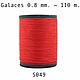 Нить для кожи плоская вощеная, полистер Galaces 049 толщина 0.8 mm, Нитки, Белгород,  Фото №1