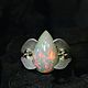Ring 'White Orchid' with opal. Rings. MJ. Online shopping on My Livemaster.  Фото №2