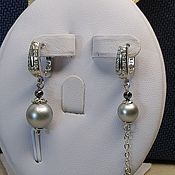 Украшения handmade. Livemaster - original item Earrings classic: Pearl asymmetry. Handmade.