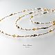 White Dance white pearl long beads 150cm. Beads2. Elena Potsepnya Jewelry. My Livemaster. Фото №6