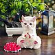 Интерьерная игрушка. Котик- Мухомор. Интерьерная кукла. Волшебные игрушки Чучумбрики. Интернет-магазин Ярмарка Мастеров.  Фото №2