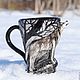 Mug 'Wolf'. Mugs and cups. author's ceramics. Online shopping on My Livemaster.  Фото №2