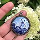 Pendant, 'At the mill', handmade, Delft, Holland. Vintage brooches. Dutch West - Indian Company. Online shopping on My Livemaster.  Фото №2