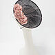 Catherine's hat from sinamay with flowers. Color black/powdery. Hats1. Exclusive HATS. LANA ANISIMOVA.. Online shopping on My Livemaster.  Фото №2