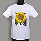 Order Sunflower T-Shirt. decades. Livemaster. . T-shirts Фото №3