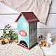 Tea house decoupage wood white mint delicate shabby, Houses, Barnaul,  Фото №1